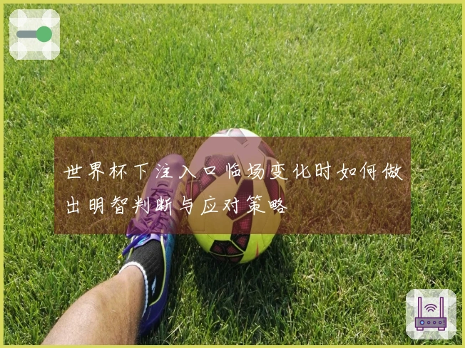 世界杯下注入口临场变化时如何做出明智判断与应对策略